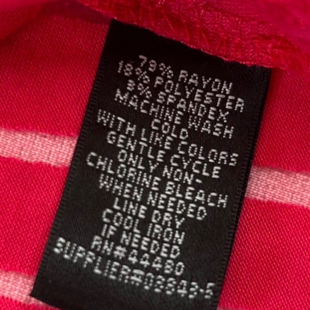 Nicole by Nicole Miller Hot Pink Geometric Burnout Tank Top Womens Medium Modern - Picture 7 of 7